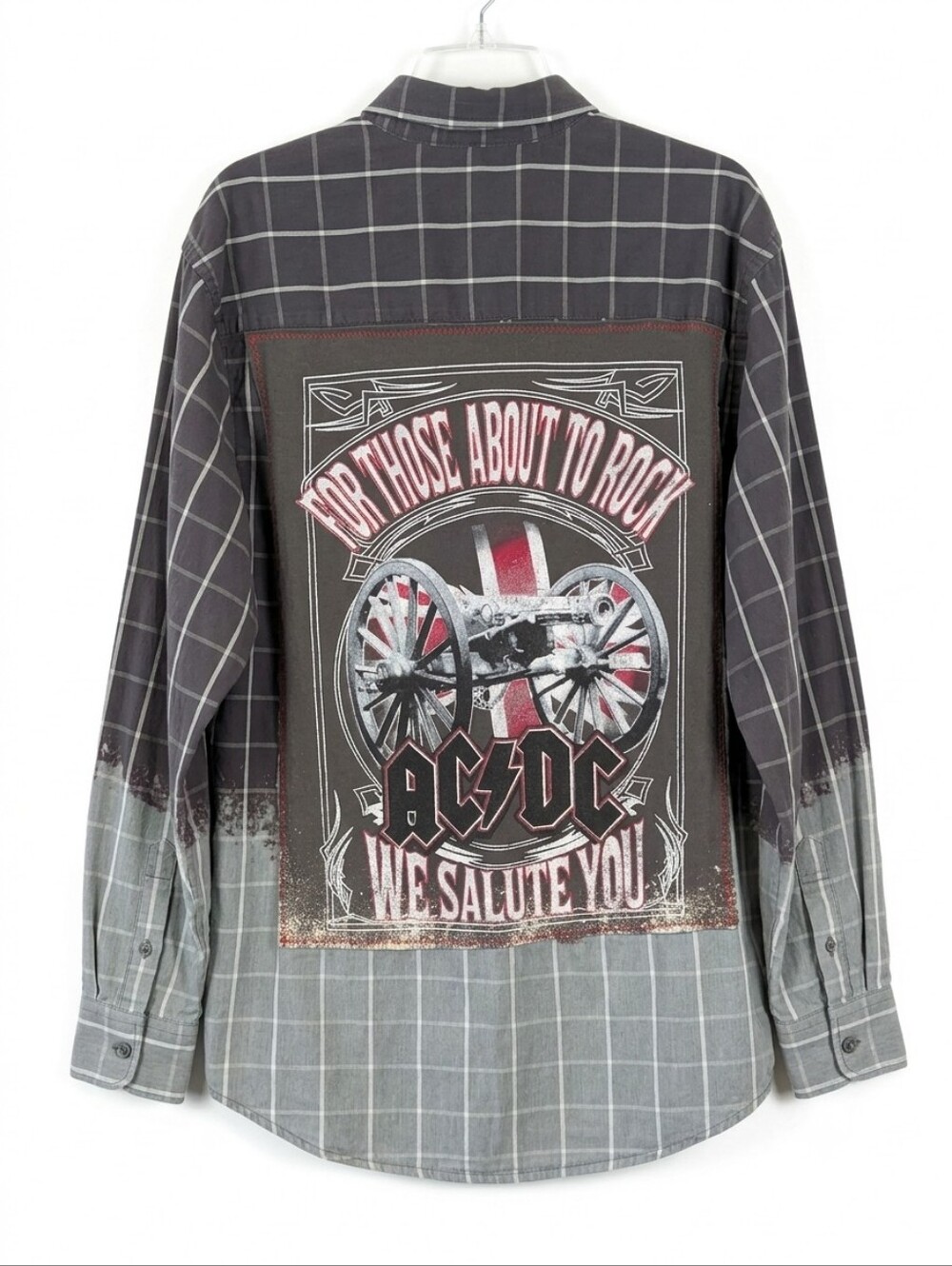 ACDC Band Upcycled One of a Kind Shacket